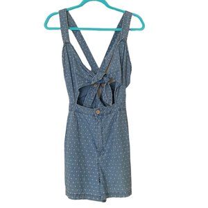 Free People Overall Shorts with Front Tie
